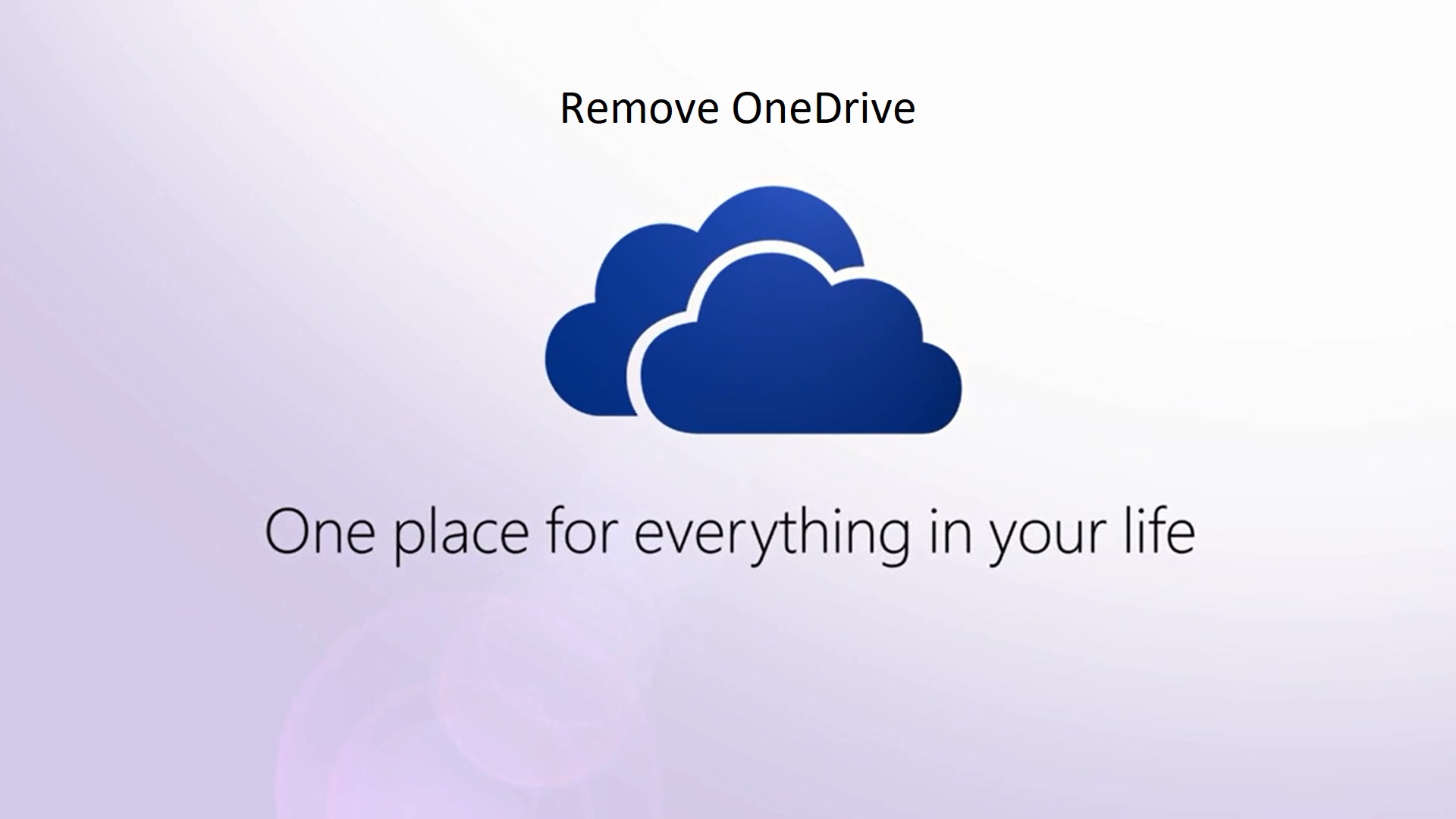 How To Remove Onedrive Sync From File Explorer