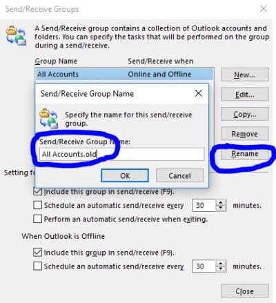 Resetting the SRS-Not implemented error in Outlook