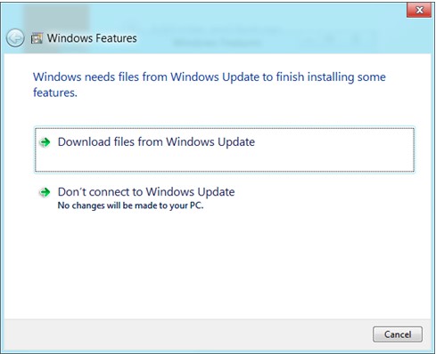 installing the windows feature-0x800F081F