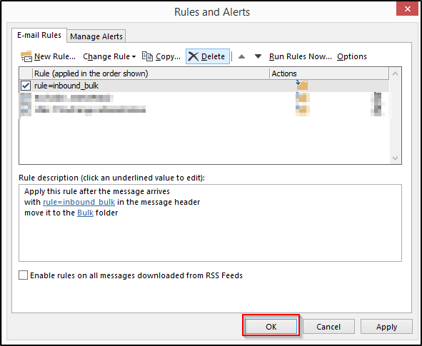 How to Create Rule in Outlook Client?