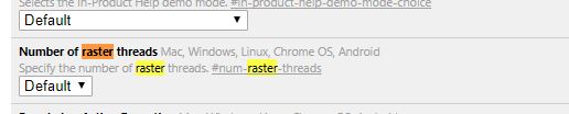 enable raster threads