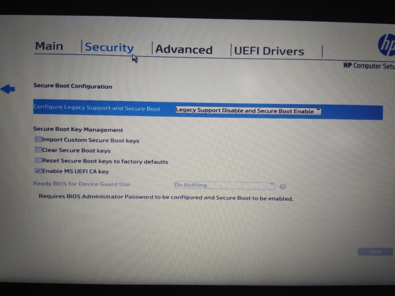 How To Start Image In Uefi Mode On Hp Laptop 840 G4 Model With Tpm 2 0 Tech Support