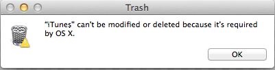 delete Build in app from MAC