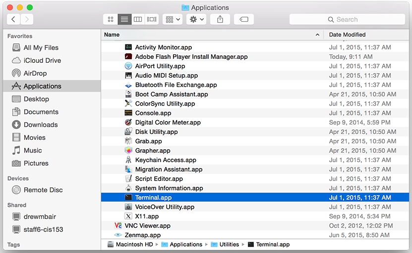 how to enable flash on mac chrome terminal