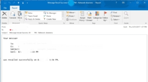 how to recall a message in outlook 265