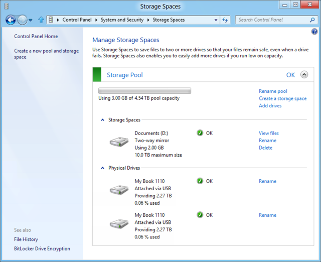 What is Windows 10 storage space and how to create ?