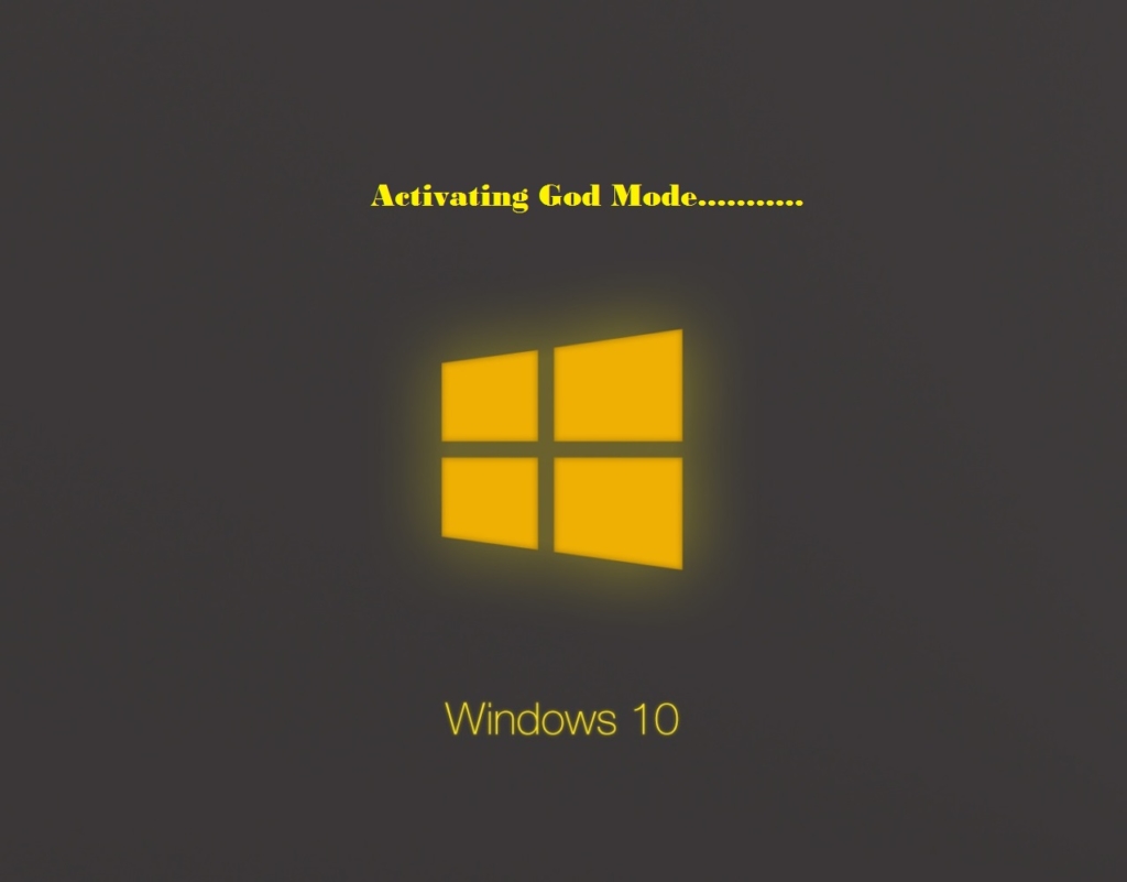 How to activate God Mode in Windows10?