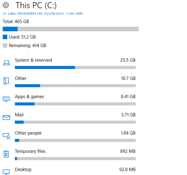 Windows 10 Settings App to Free Disk Space-technoresult