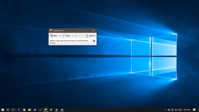 How to take a quick screenshot using snipping tool?