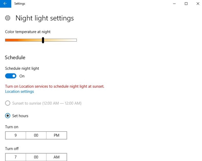 How to enable Night Light in Windows 10 ? Technoresult