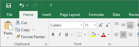 Excel theme view