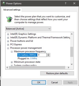 How to Enable Maximum Processor Frequency in windows machines ...