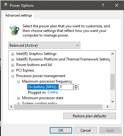 How to Enable Maximum Processor Frequency in windows machines ...