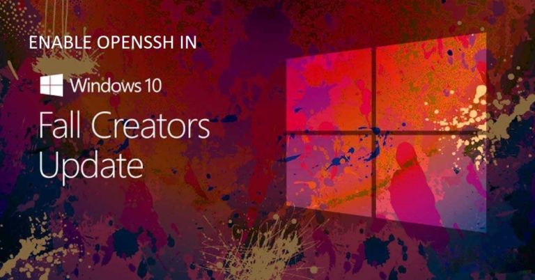 How to Enable Build In OpenSSH in windows10 1709?