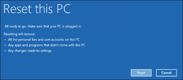 Reinstall Windows 10 without External Recovery Media-technoresult