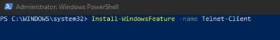 How to Enable Telnet Using PowerShell in Windows 10? - Technoresult
