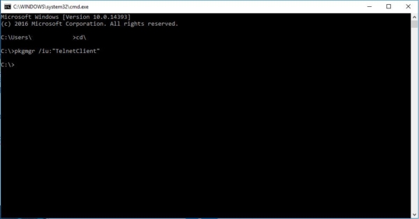 Enable Telnet command-technoresult