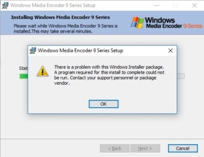 Install Windows Media Encoder