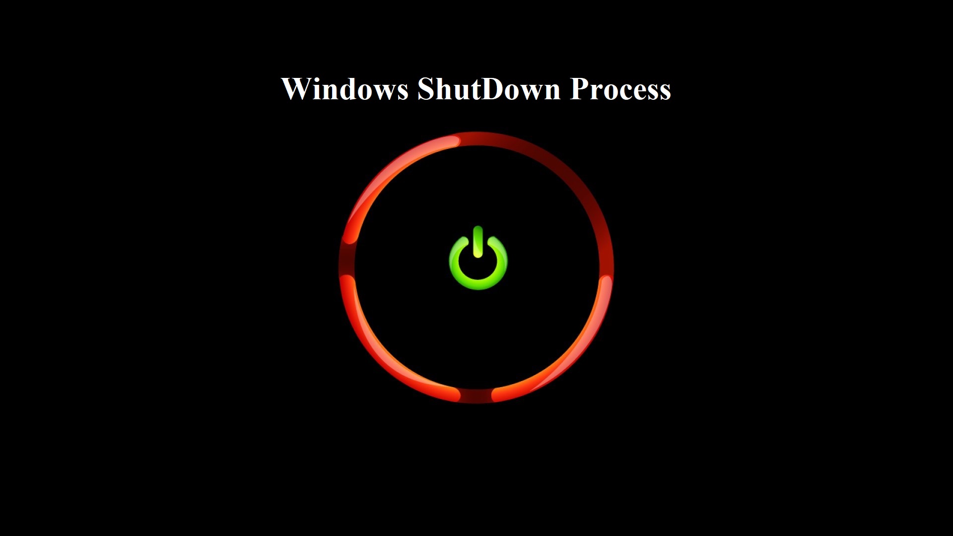 Windows shutdown process Behind the scean?
