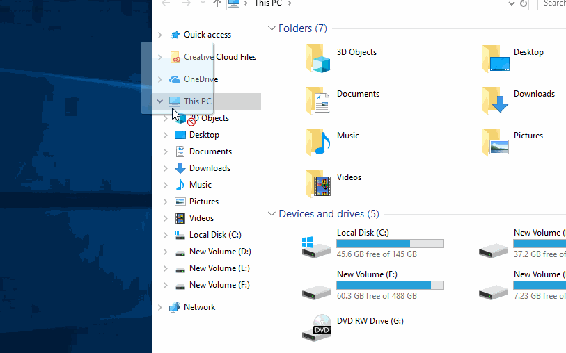 creating the shortcut for file explorer