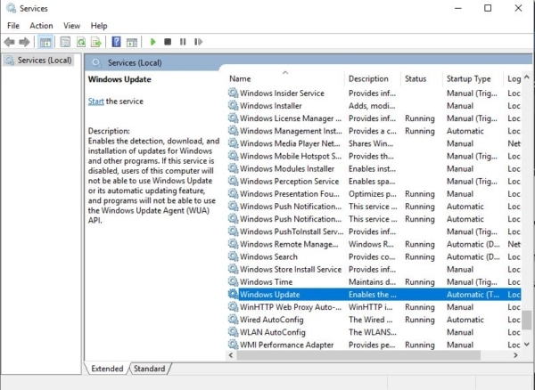 opening services-Computer not shutting down completely