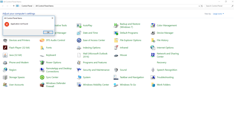 Mail 32 Bit Control Panel Icon Missing In Windows 10 Technoresult