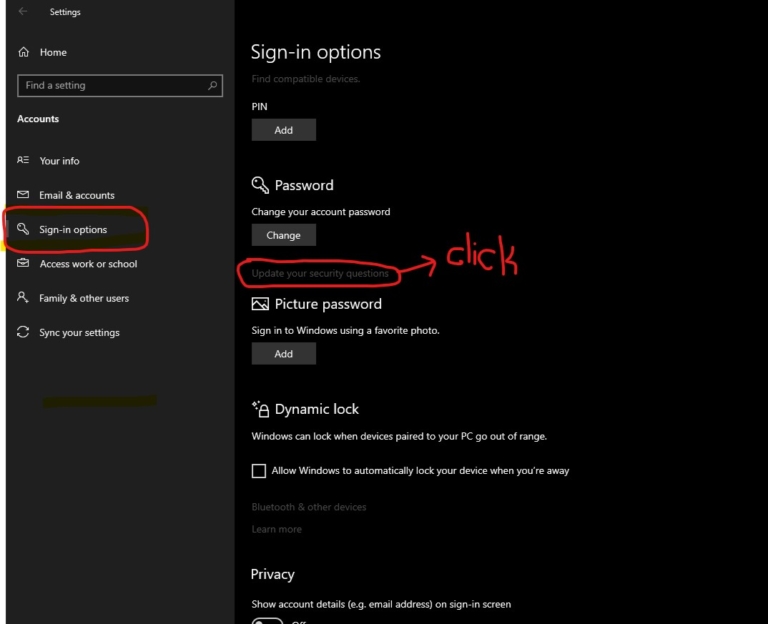 How To Enable/disable Security Questions In Windows 10? - Technoresult