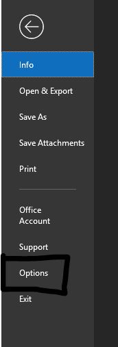Outlook Options