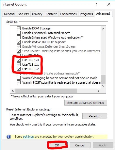 enable tls 1.2 windows 10 registry