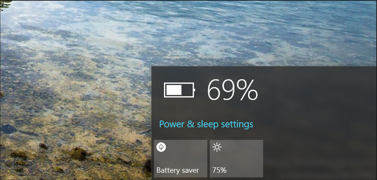 battery side feature how much battery life remaining