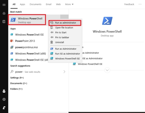 Opening the powershell in run as admin mode-install Azure PowerShell Module