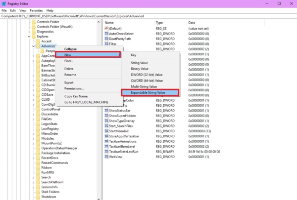 Choosing expandable string value-Disable Windows Key