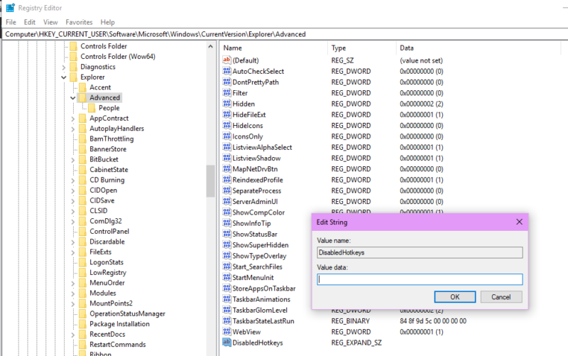 Disable Windows Key Shortcut on windows 10? Technoresult