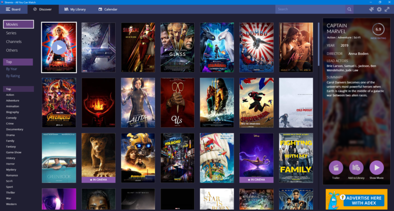 how to watch movies for free on stremio