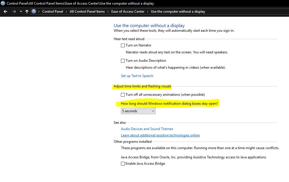 How to Decrease or Increase Windows 10 Notification display Time ...