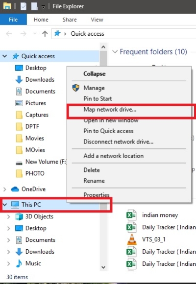 Map a Network Drive in Windows 