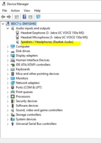 reinstalling the audio driver