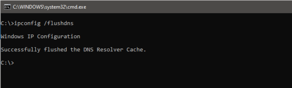 Flush Dns from command prompt fix Protocol Negotiation failed error