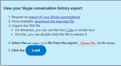 Click on the conversation to Save Conversation History