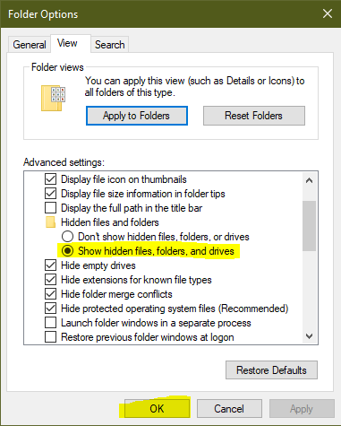 Check Show hidden files, Folders, and drives-Compressed (Zipped) Folder Missing
