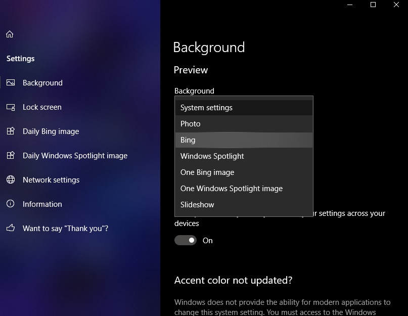 System Update Background Set Daily Bing Wallpaper as Your Windows Desktop Background - Technoresult