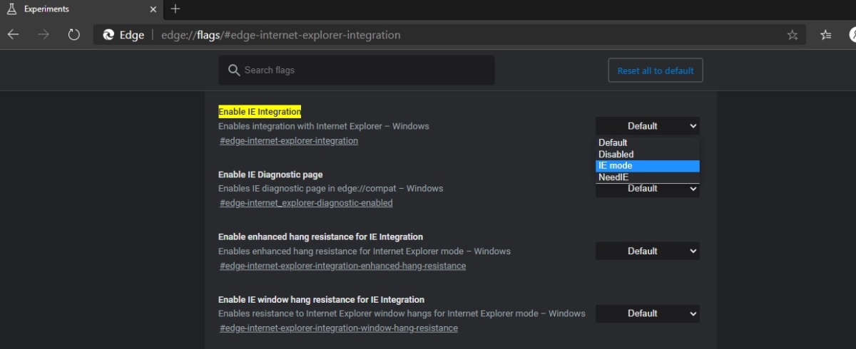 Enable Internet Explorer Mode in Microsoft Edge Chromium - Technoresult