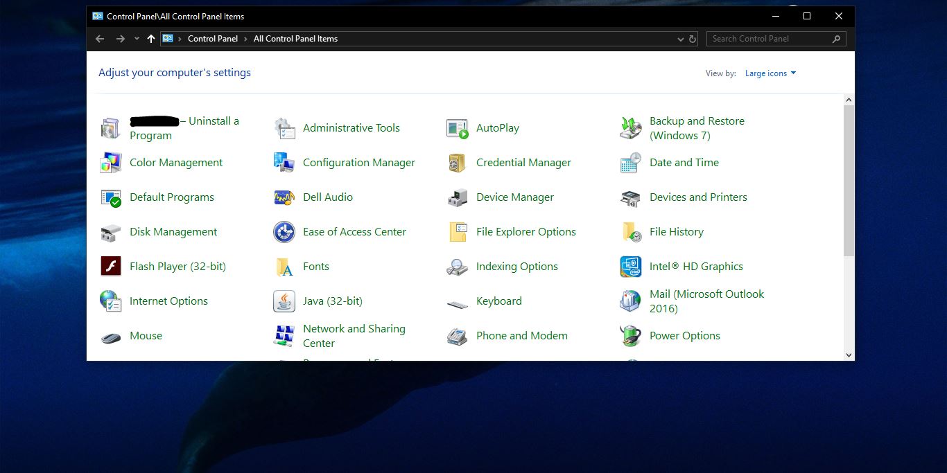 Add Disk Management to control panel in windows 10