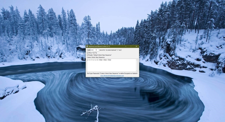 Lock Keyboard and Mouse inputs on Windows 10