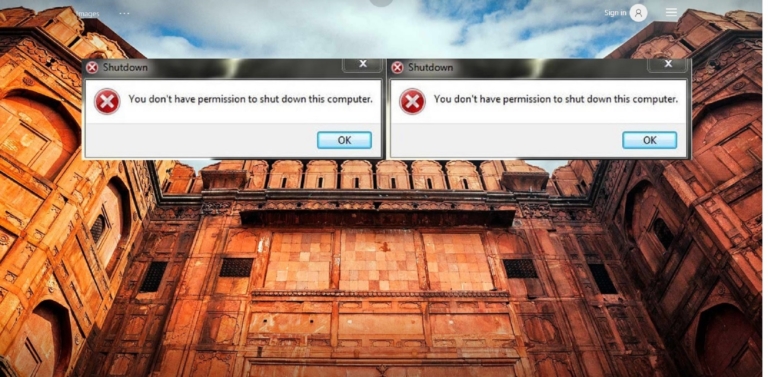 Fix: You Don’t have permission to shutdown or restart this computer