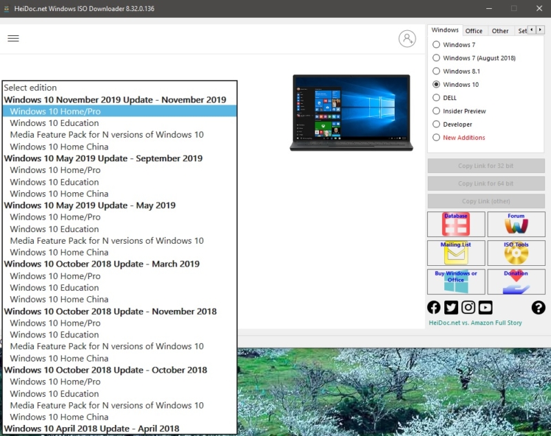 Select edition choose any version of windows 10 ISO
