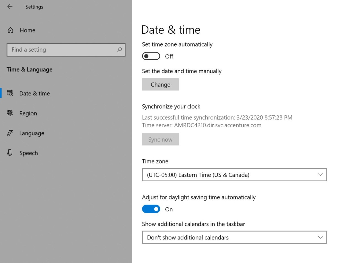 Fix Adjust for daylight saving time automatically is Grayed Out