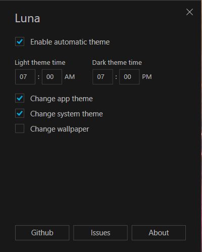 Enable Automatic Dark Mode Switcher