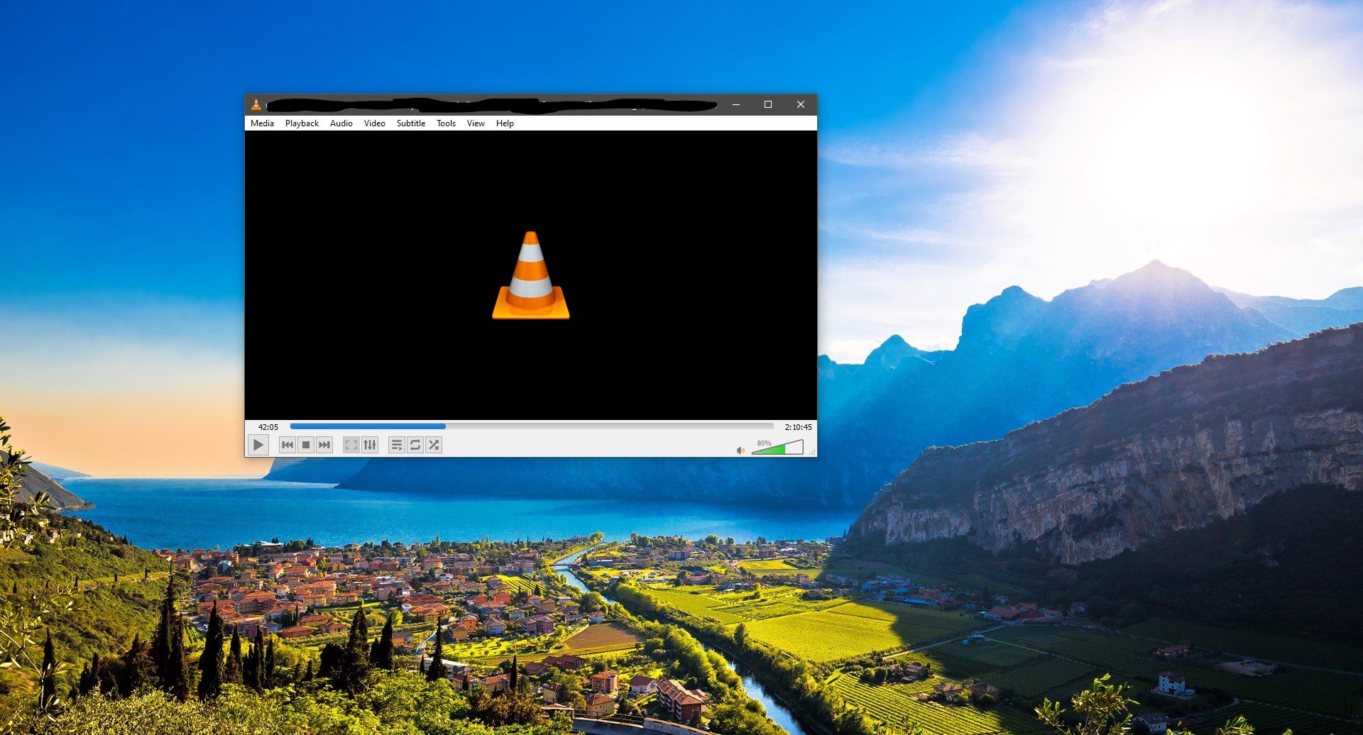 vlc media player only playing audio