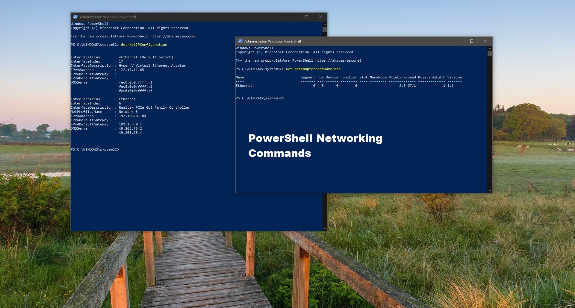 Basic PowerShell Networking Commands
